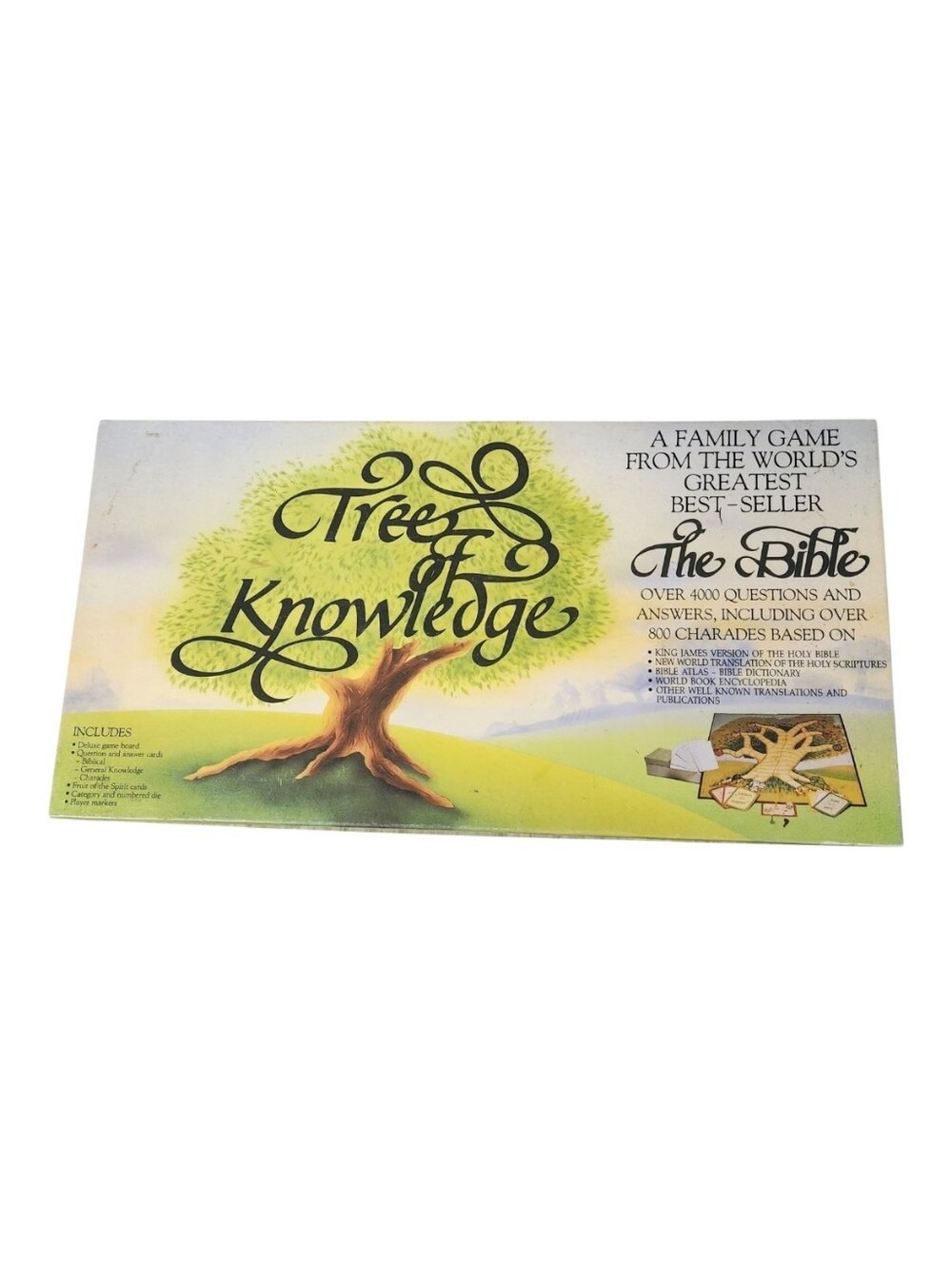 TREE OF KNOWLEDGE Rare Christian Family Bible Board Game Complete Good Condition